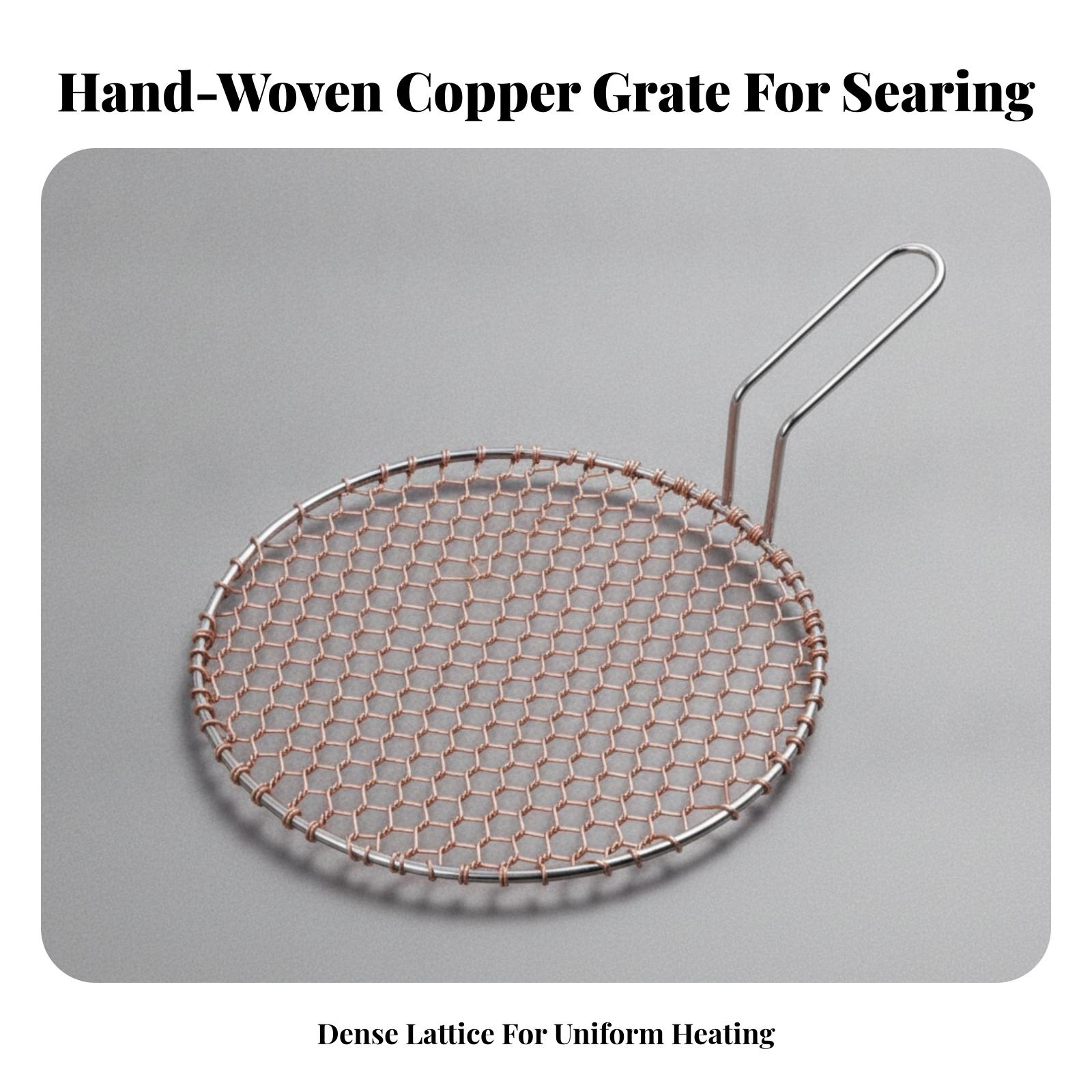 Portable Copper Mesh Round Gri - Camping Cooking Area review and price
