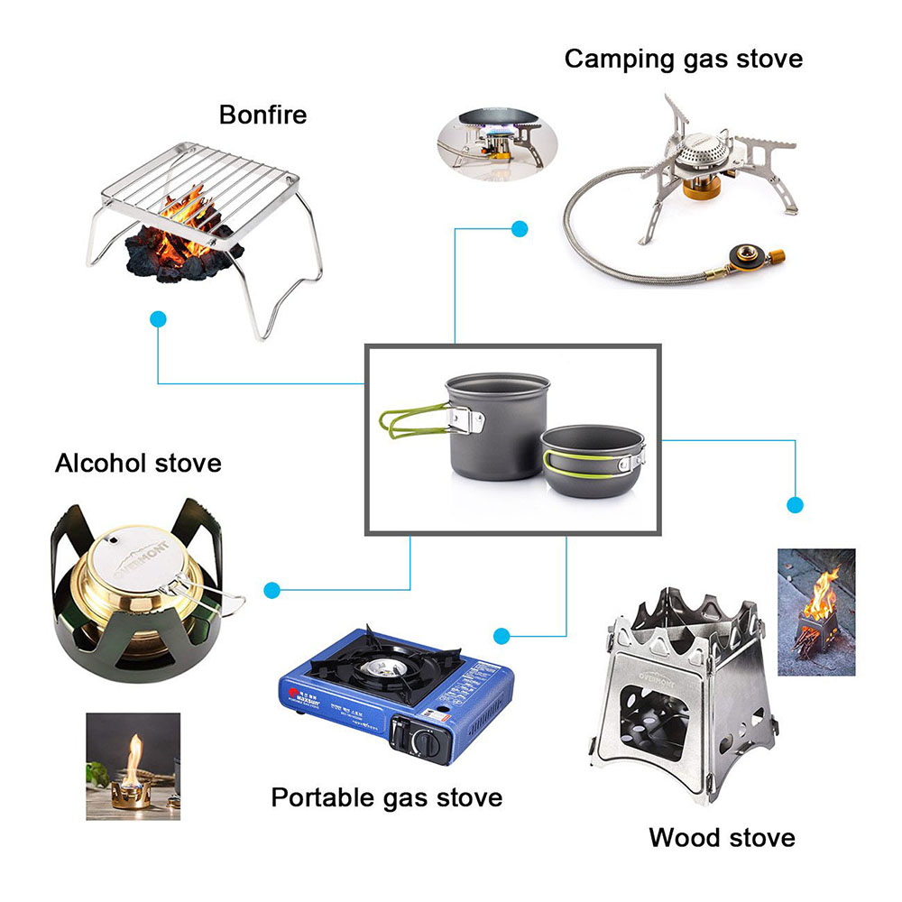 Ultralight Camping Pots Cookwa - Camping Cooking Pots And Pans review and price