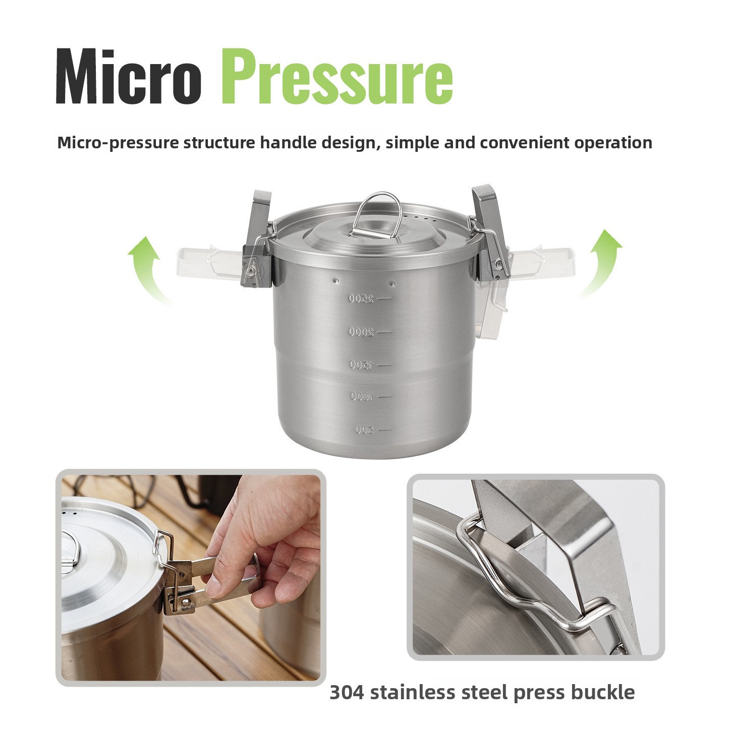 Outdoor 304 stainless steel po - Camping Cooking Pots And Pans review and price