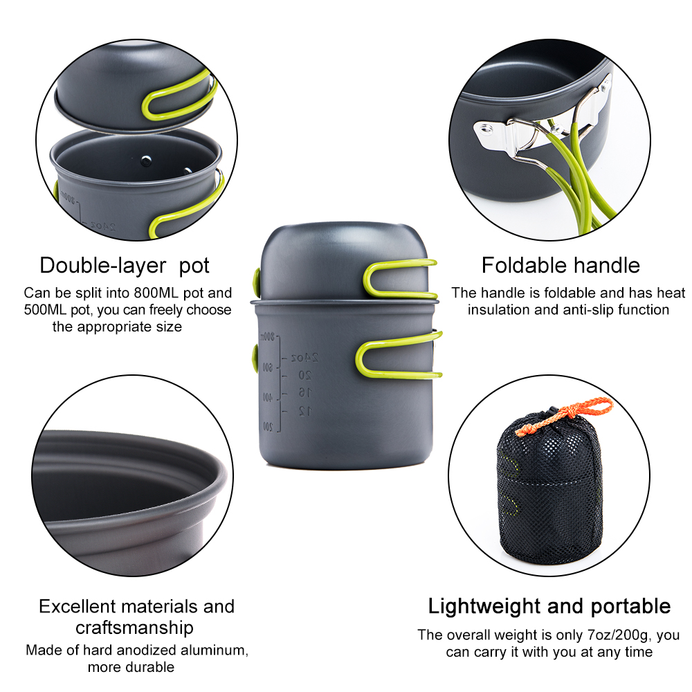 Widesea Ultralight Camping Coo - Camping Cooking Pots And Pans review and price