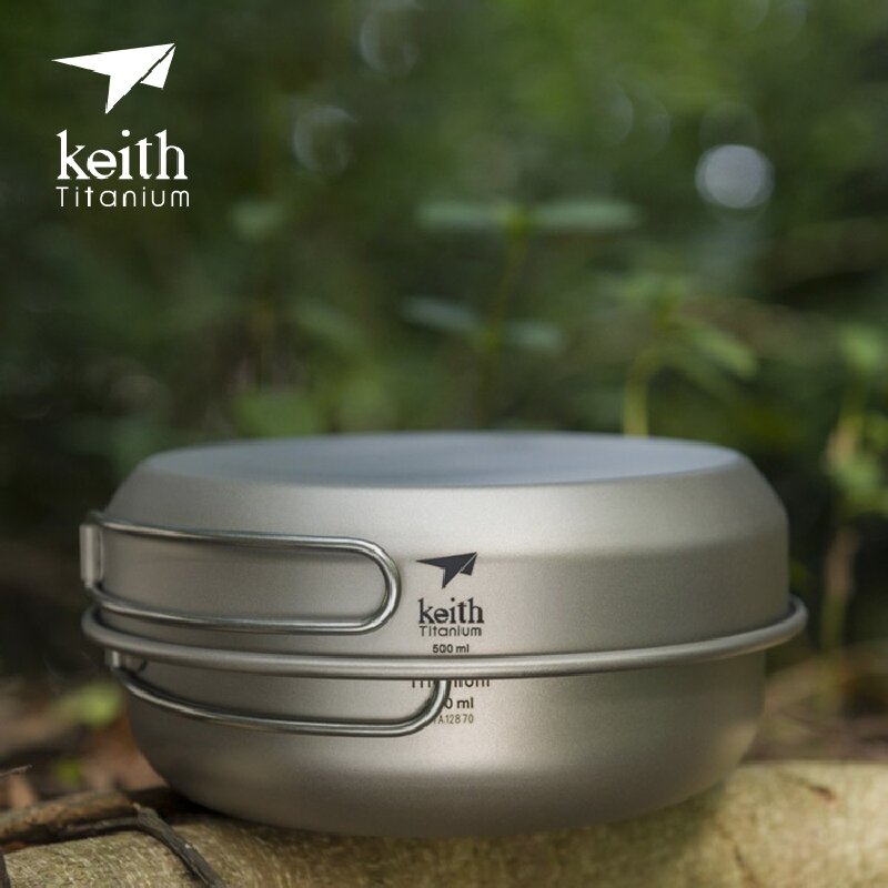 Keith 3PCS Titanium Cookware P - Camping Cooking Pan Set review and price
