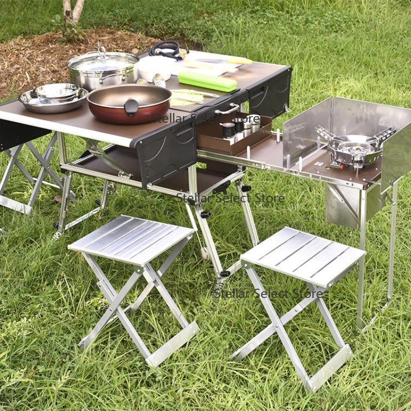 Full Set Outdoor Kitchen Hikin - Camping Cooking Box Set review and price