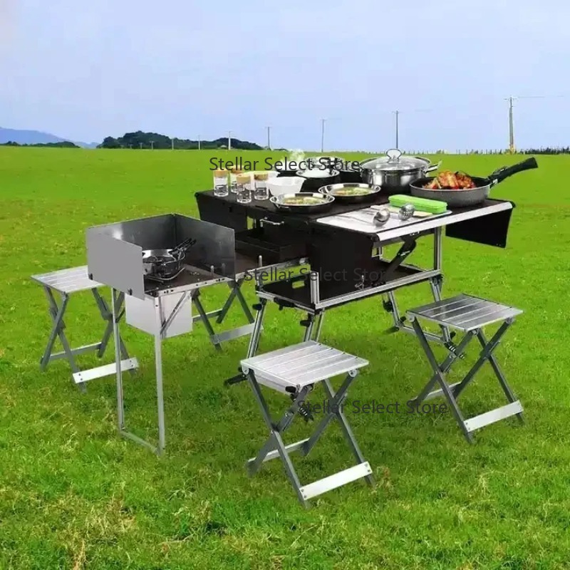 Full Set Outdoor Kitchen Hikin - Camping Cooking Box Set review and price