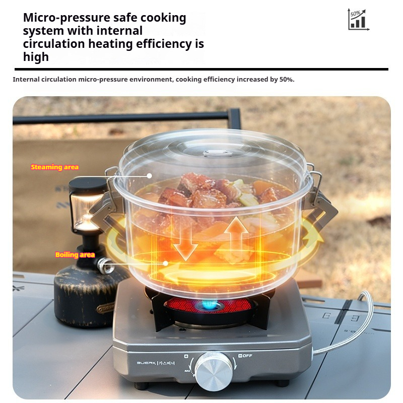 BUERK Outdoor Camping Steamer  - Camping Cooking Pots And Pans review and price