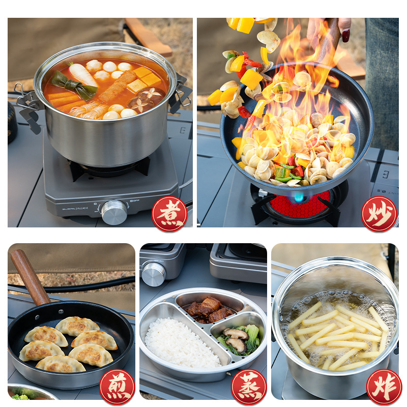 BUERK Outdoor Camping Steamer  - Camping Cooking Pots And Pans review and price