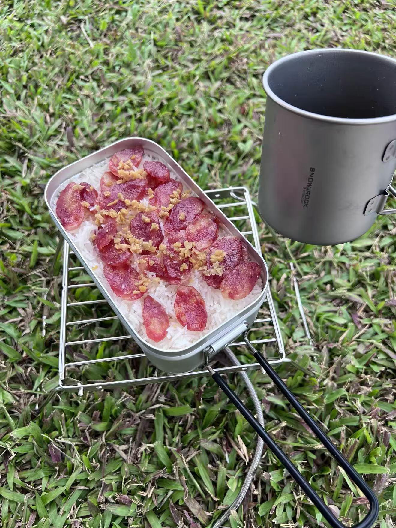 Outdoor Stainless Steel Stove  - Camping Cooking Pan Set review and price
