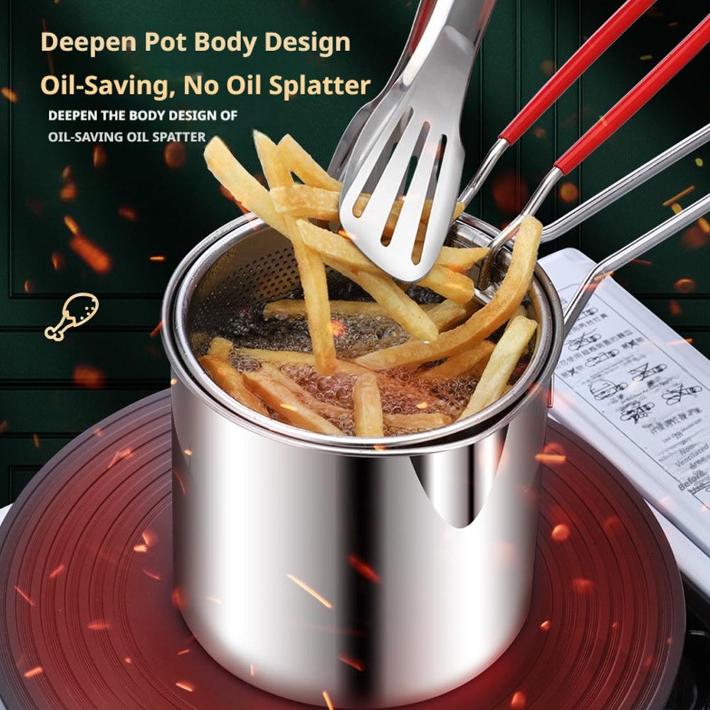 Stainless Steel Deep Frying Po - Camping Cooking Pan Set review and price