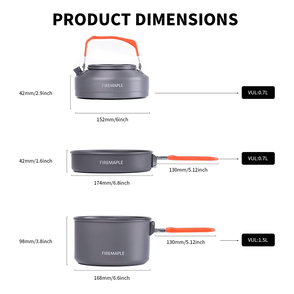 Fire Maple Picnic Pot Pan Set  - Camping Cooking Box Set review and price