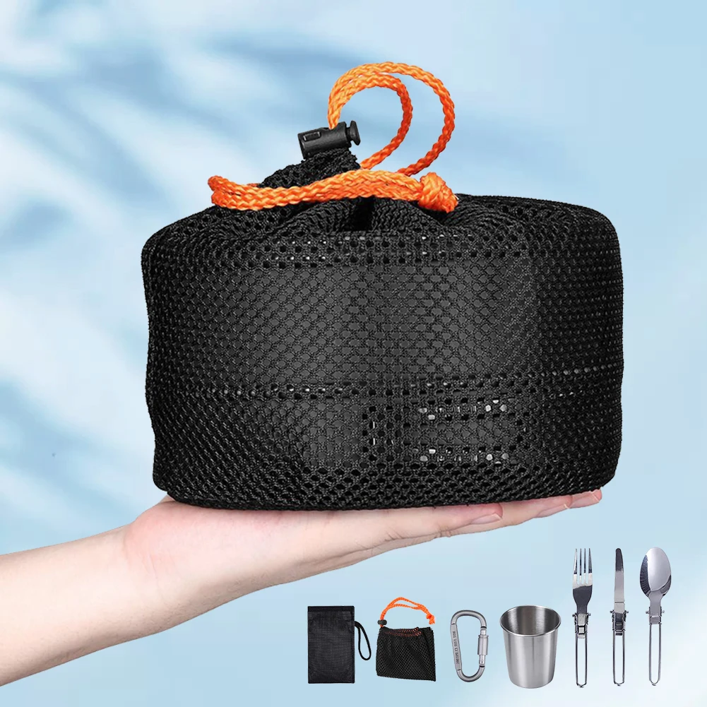 Camping Cookware Kit Kettle Po - Camping Cooking Pots And Pans review and price