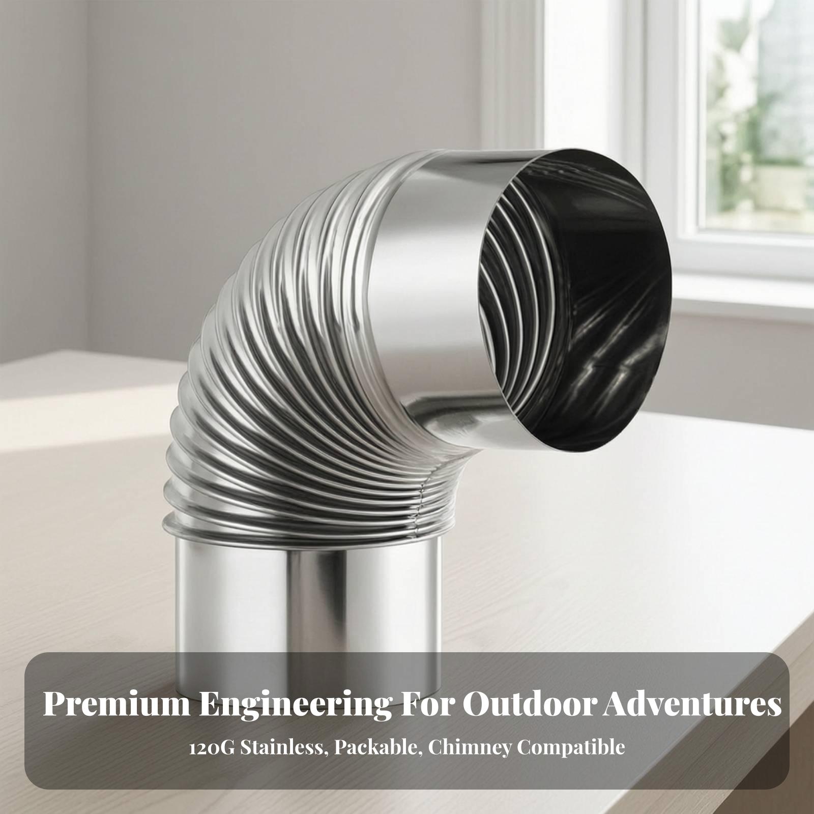 Durable Stainless Steel Elbow  - Camping Cooking Area review and price